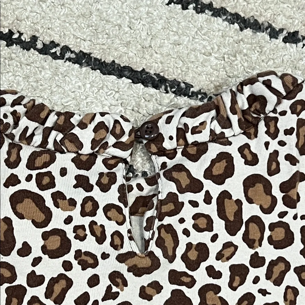 Gymboree Leopard Print Top with Pink Bow
